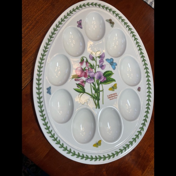 Portmeirion Deviled Egg Dish NWOT - Picture 2 of 3
